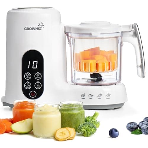 GROWNSY One-Step Baby Food Maker (Steam + Blend)